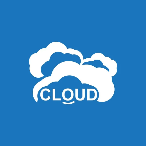 Szablon Wektora Logo Cloud Techno — Wektor stockowy