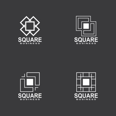 Kare İş simgesi ve Sembol Şablonu