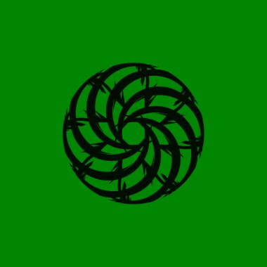 Çember Çember Girdabı Soyut Logo Vektörü