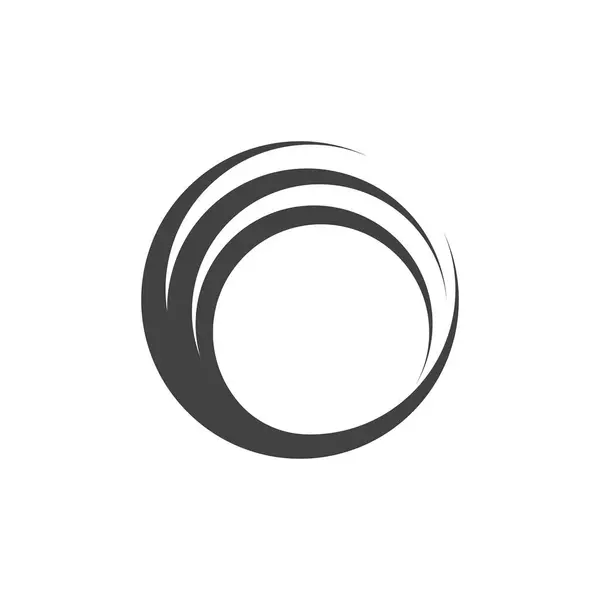 Çember Çember Girdabı Soyut Logo Vektörü — Stok Vektör