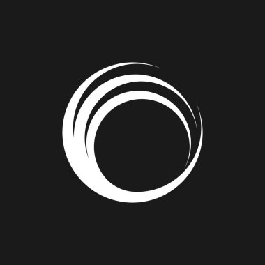 Çember Çember Girdabı Soyut Logo Vektörü