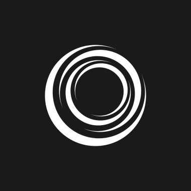 Çember Çember Girdabı Soyut Logo Vektörü