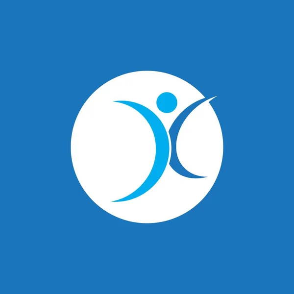 Люди Логотипом Літери Векторний Шаблон — стоковий вектор