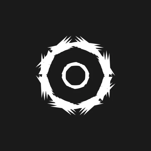 Вектор Кругового Кольца Абстрактным Логотипом — стоковый вектор