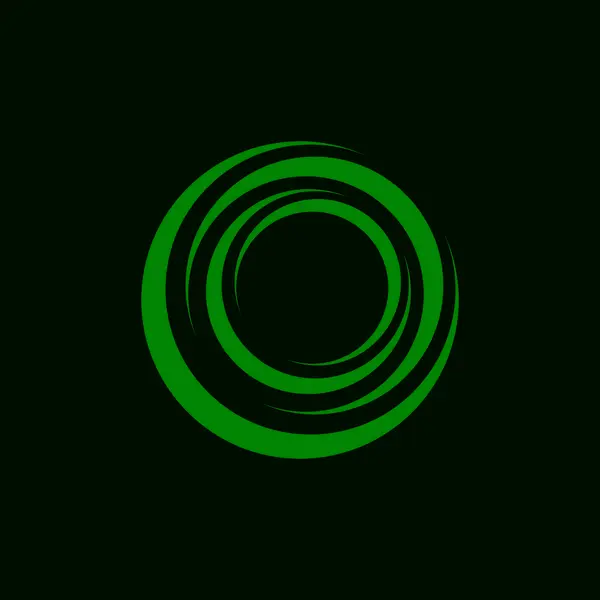 Κύκλος Δακτύλιο Στροβιλισμού Αφηρημένο Λογότυπο Διάνυσμα — Διανυσματικό Αρχείο