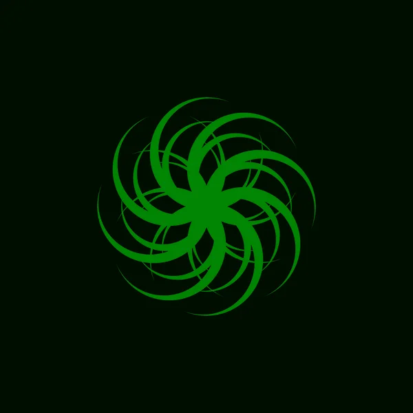 Cercle Anneau Tourbillon Abstrait Logo Vecteur — Image vectorielle