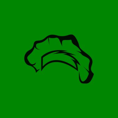 Şapka Şefi Simgesi ve Sembol Vektör Şablonu