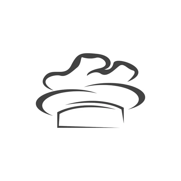 Шапка Шеф Кухаря Значок Символ Векторний Шаблон — стоковий вектор