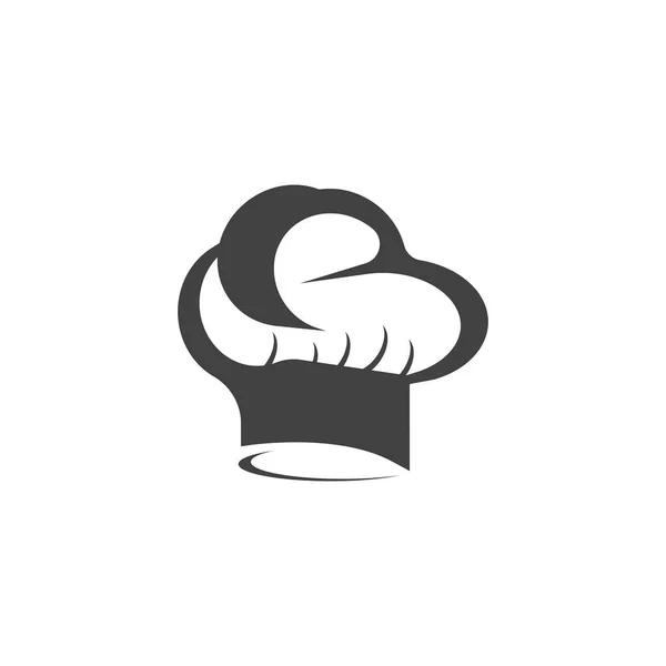 Ícone Chef Chapéu Modelo Vetor Símbolo — Vetor de Stock