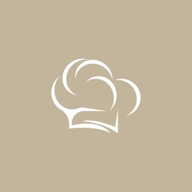 Şapka Şefi Simgesi ve Sembol Vektör Şablonu