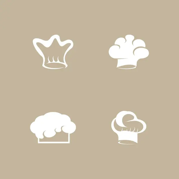 Cappello Chef Icona Simbolo Modello Vettoriale — Vettoriale Stock
