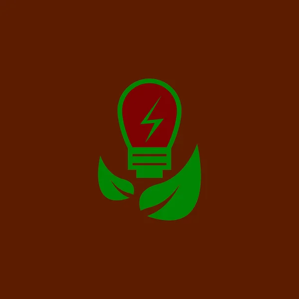 Ilustracja Szablonu Eco Power Energy Logo Vector — Wektor stockowy