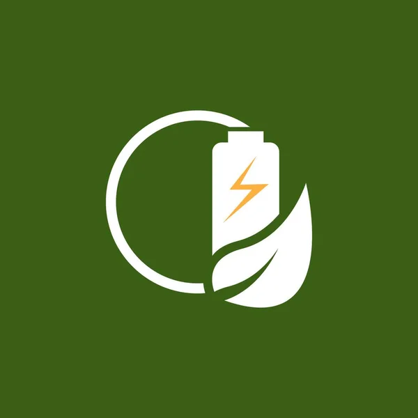 Eco Power Energy Λογότυπο Διάνυσμα Πρότυπο Εικονογράφηση — Διανυσματικό Αρχείο