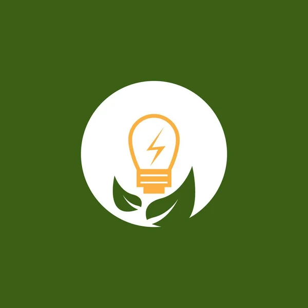 Eco Power Energy 템플릿 일러스트레이션 — 스톡 벡터