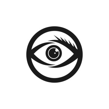 Göz sağlığı logo vektör şablonu