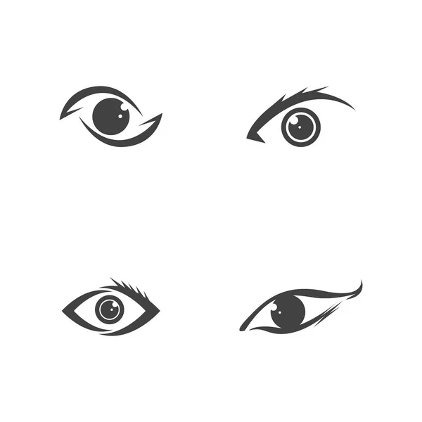 Šablona Vektoru Loga Zdravotní Péče Oči — Stockový vektor