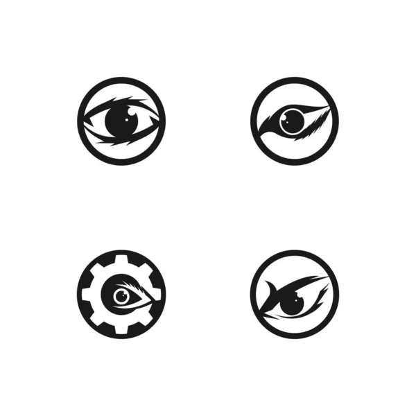 Göz Sağlığı Logo Vektör Şablonu — Stok Vektör