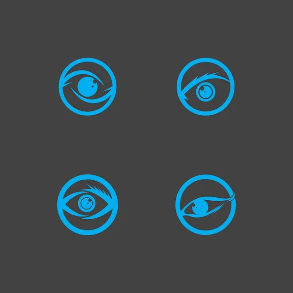 Modello Vettoriale Logo Salute Degli Occhi — Vettoriale Stock