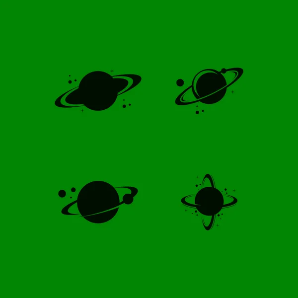Illustration Vectorielle Symbole Planète Saturne — Image vectorielle