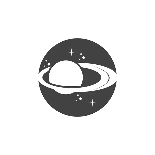 Saturno Planeta Símbolo Vector Ilustración — Vector de stock