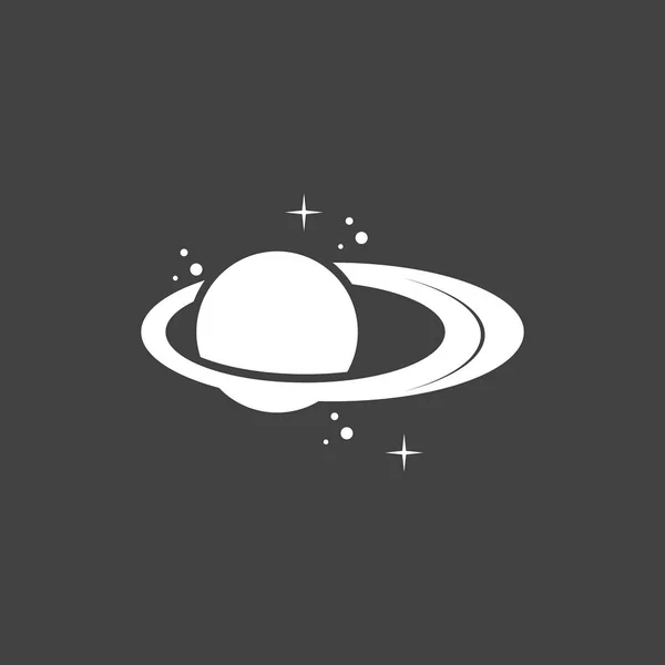 Saturno Planeta Símbolo Vector Ilustración — Archivo Imágenes Vectoriales