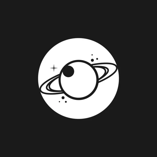 Символ Планети Сатурн Векторні Ілюстрації — стоковий вектор