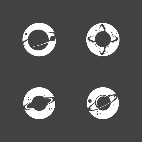 Saturn Planet Symbol Vector Ilustrație — Vector de stoc