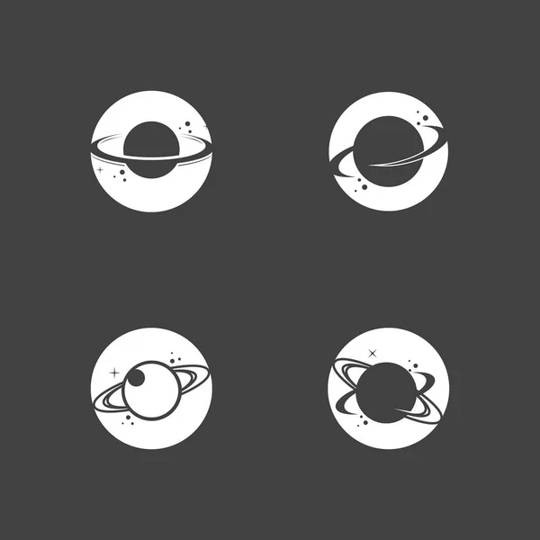 Saturn Planet Symbol Vektor Illustration — Stock vektor