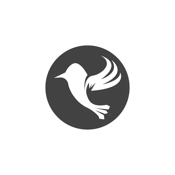Illustration Vectorielle Logo Art Silhouette Oiseau — Image vectorielle
