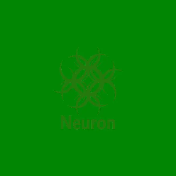 Нейрон Логотип Символ Векторний Шаблон — стоковий вектор