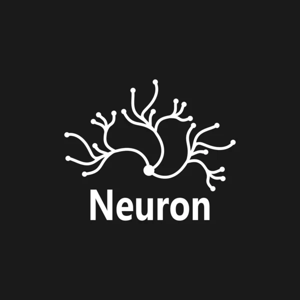 Neuron Logo Symbol Vector Template — Stock Vector