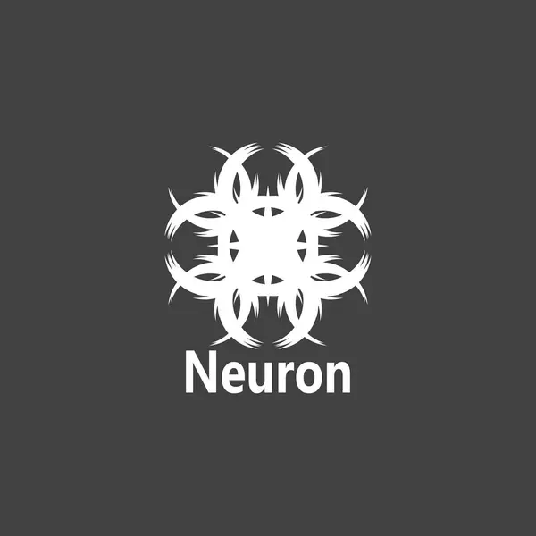 Neuron Logó Szimbólum Vektor Sablon — Stock Vector