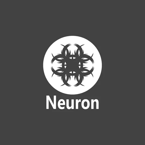 Нейронный Логотип Векторный Шаблон — стоковый вектор