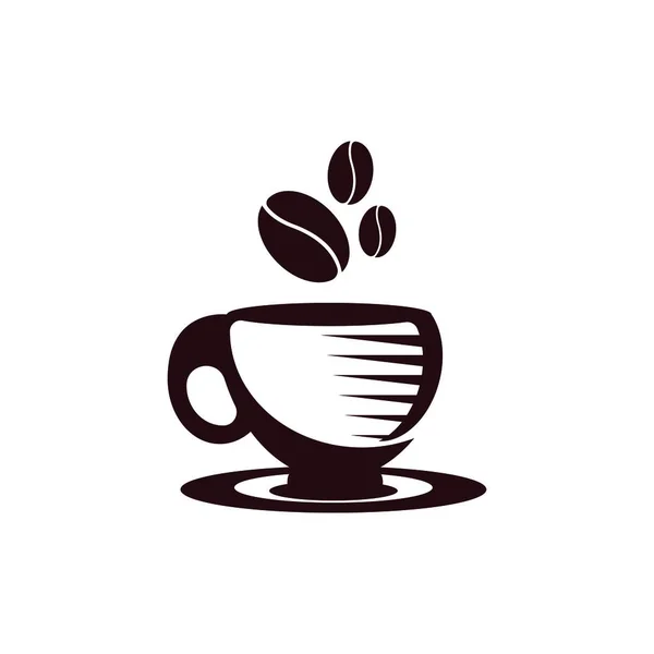 Εικόνα Κύπελλο Καφέ Και Σύμβολο Διάνυσμα Πρότυπο Εικονογράφηση — Διανυσματικό Αρχείο