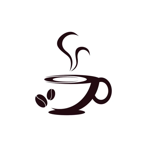 Ilustracja Ikona Filiżanki Kawy Symbol Wektor Szablon — Wektor stockowy