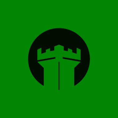 kale logo vektör resimleme şablonu
