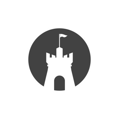 kale logo vektör resimleme şablonu