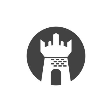kale logo vektör resimleme şablonu