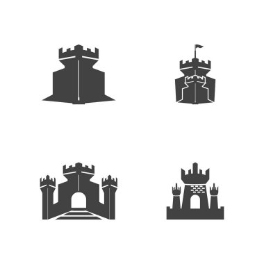 kale logo vektör resimleme şablonu