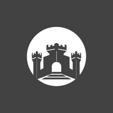 kale logo vektör resimleme şablonu