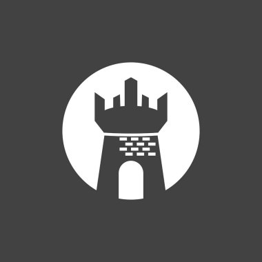 kale logo vektör resimleme şablonu