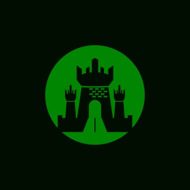 kale logo vektör resimleme şablonu