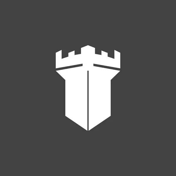 Πρότυπο Εικονογράφησης Φορέα Λογότυπου Κάστρου — Διανυσματικό Αρχείο