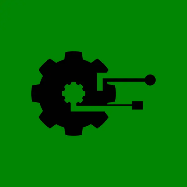 Business Technology Logo Vector Template Illustration — Stock Vector