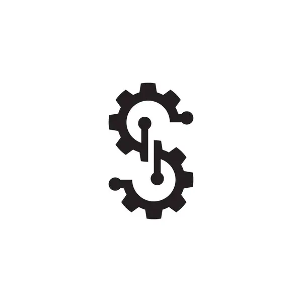 Бізнес Технологій Логотипу Векторні Шаблони Ілюстрації — стоковий вектор