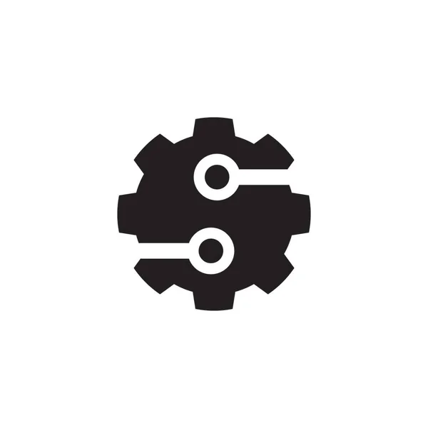 Business Technology Logo Vector Template Illustration — Stock Vector