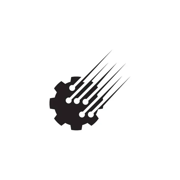 Illustrazione Del Modello Vettoriale Del Logo Della Tecnologia Aziendale — Vettoriale Stock