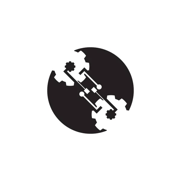 Εικονογράφηση Πρότυπου Διανύσματος Λογότυπου Επιχειρησιακής Τεχνολογίας — Διανυσματικό Αρχείο