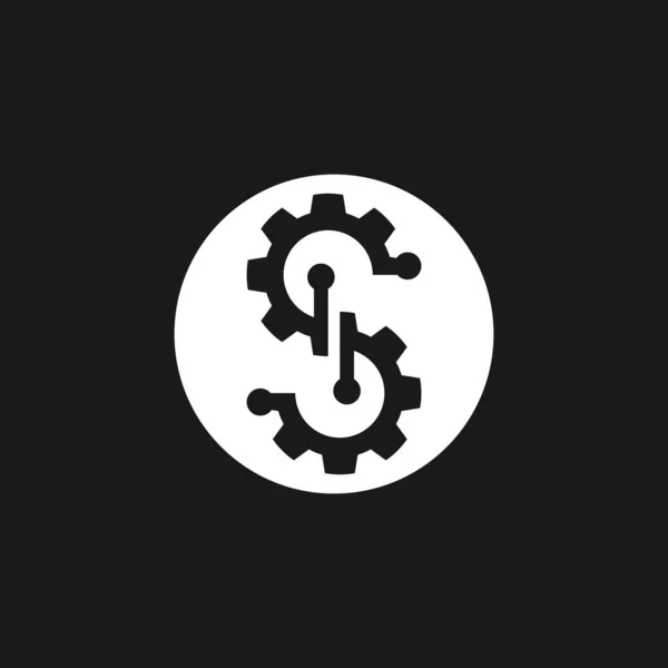 Ilustracja Szablonu Logo Technologii Biznesowej — Wektor stockowy