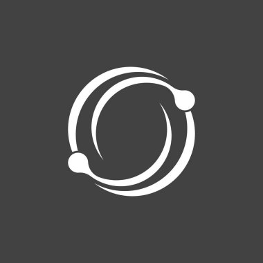 Çember Çember Girdabı Soyut Logo Vektörü